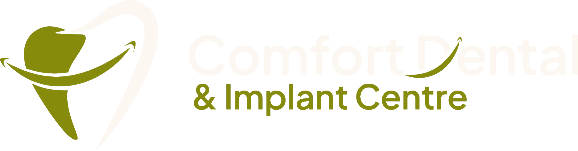 Logo of comfort dental centre buderim whlte